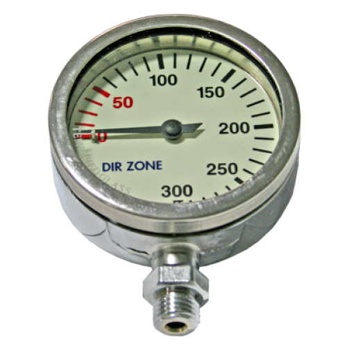 DIR Zone 63mm 230 Bar Diving Pressure Gauge Dive Box