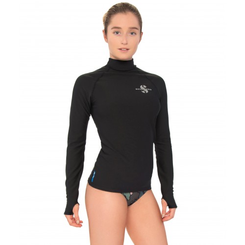 SCUBAPRO Damen Eco Long Sleeve Rash Guard – UV-Schutz 50+, Langarmshirt Für Wassersport
