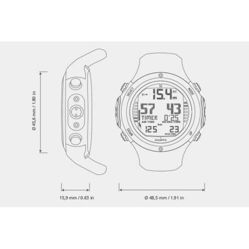suunto d6i white