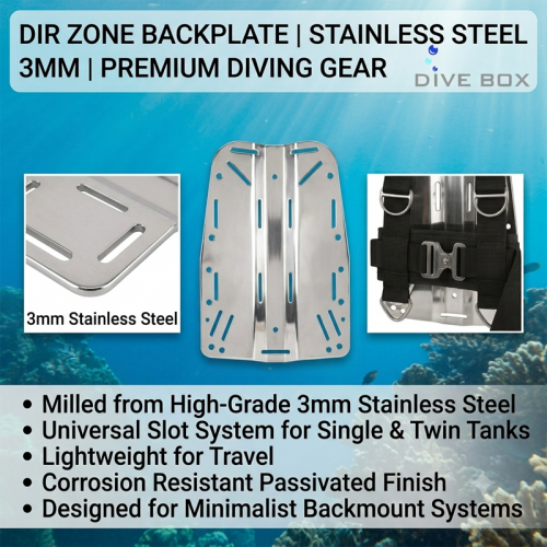 DIR Zone Backplate Stainless Steel 3 mm DIR Zone Backplate Stainless Steel 3 mm