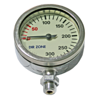 DIR Zone 63mm 230 Bar Diving Pressure Gauge