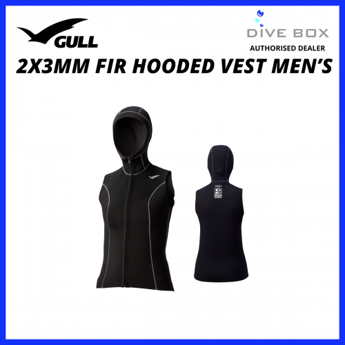 Gull 2 x 3mm FIR Hooded Vest Men's
