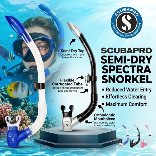 Scubapro Semi-Dry Spectra Snorkel Scubapro Semi-Dry Spectra Snorkel