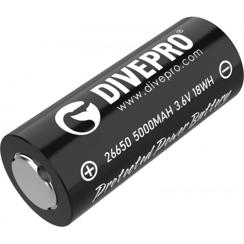 Divepro 26650 5000mAh Rechargeable Battery Divepro 26650 5000mAh Rechargeable Battery