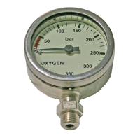 52mm Oxygen Diving Pressure Gauge 52mm Oxygen Diving Pressure Gauge